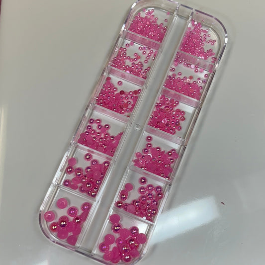Pearl BOX 12 grid - pink - JTessentials