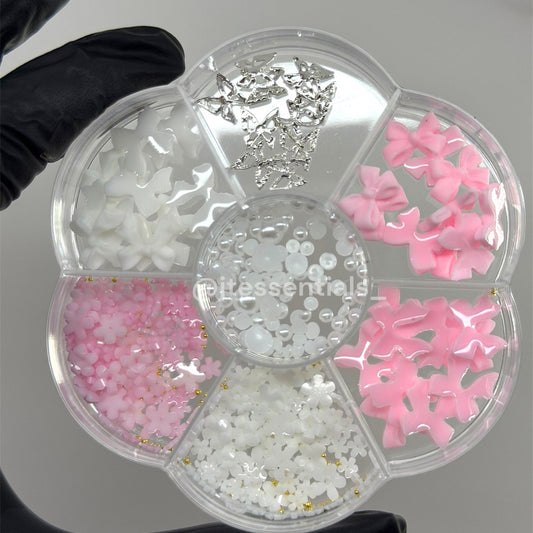 Pink 3D Nail Charm Wheel - JTessentials