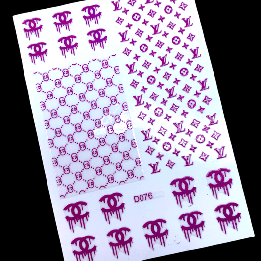Pink Designer Drip Sticker D076 - 3 - JTessentials