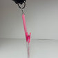 Pink Glitter Card Holder Keychain – Nail Tech Badge & Tool Clip - JTessentials