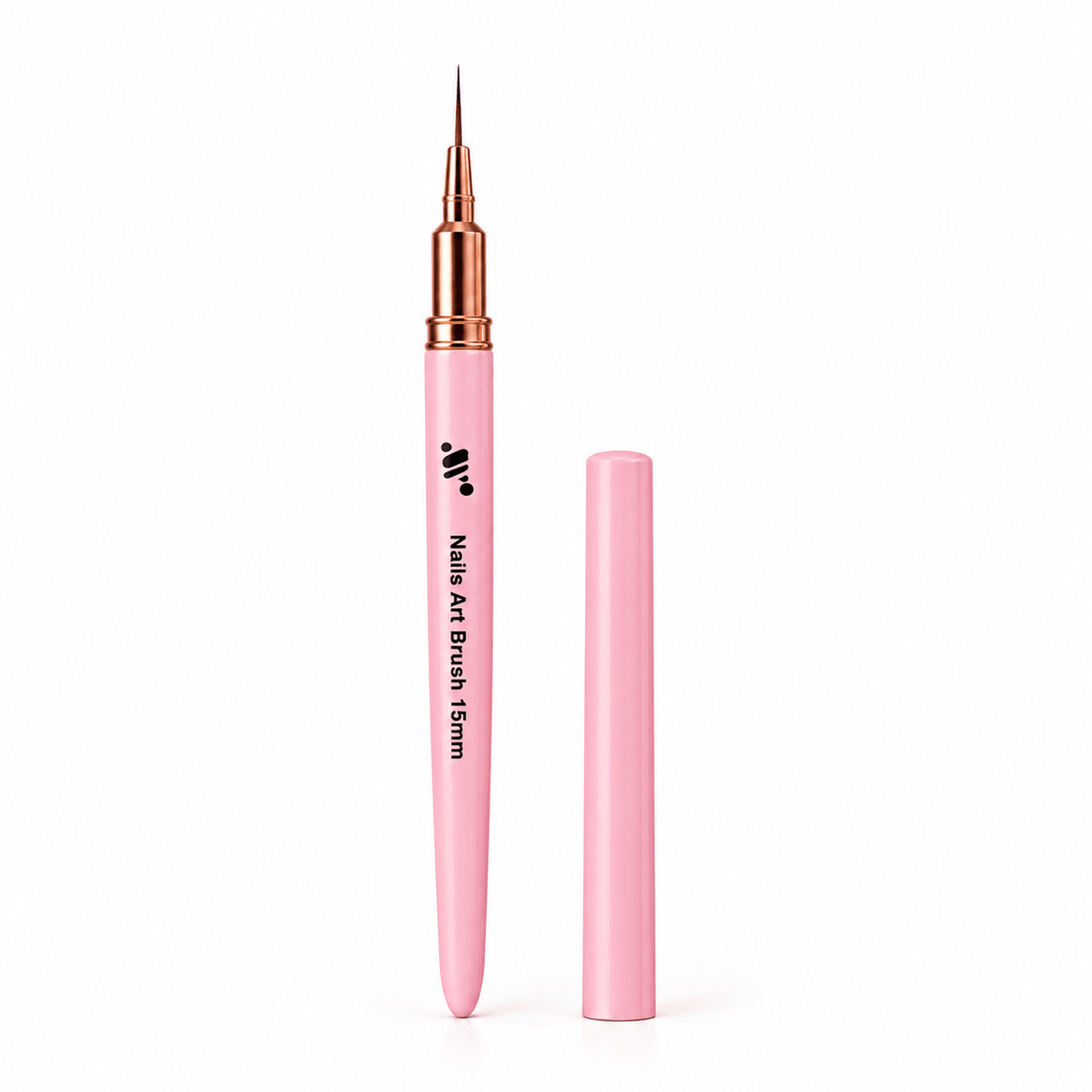 Pink Nail Art Liner Brush with Cap – 15mm, 20mm, 25mm & 30mm - JTessentials