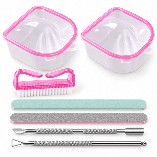 Pink Nail Soak-Off Bow & Gel Polish Removal Kit - JTessentials
