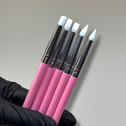 Pink Silicone Carving & dotting Gel Tools - 5 PCs Pack - JTessentials