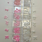Pink & White Bow Nail Charm Box – Elegant 3D Nail Art Accessories - JTessentials