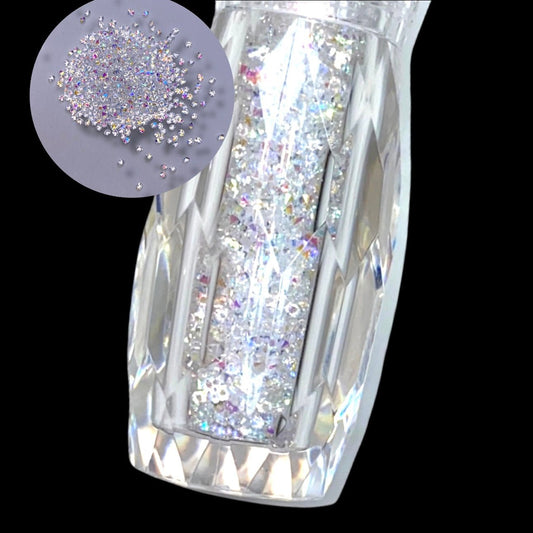 Pixie Dust Nail Crystals – Iridescent Micro Rhinestones for Sugar Nails, 3D Design & Crystal Nail Art - JTessentials