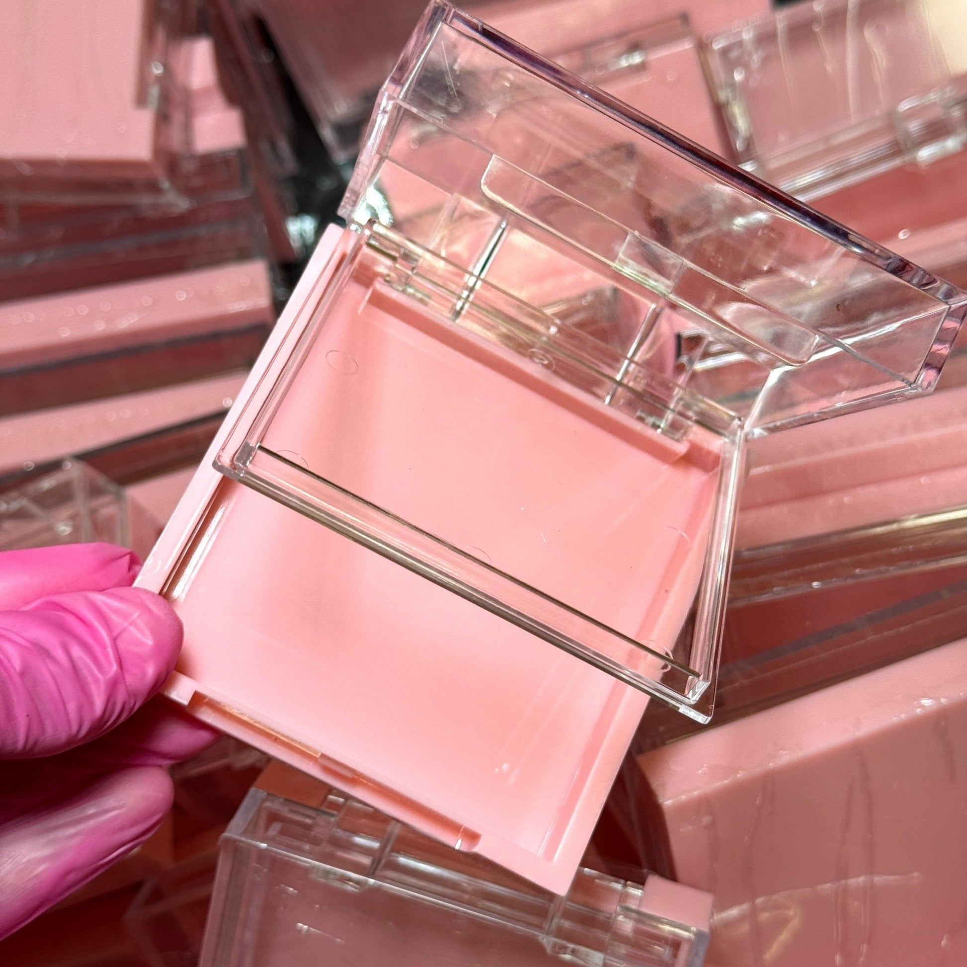 Press - On Nail Storage Box – Pink Clear Organizer Case - JTessentials
