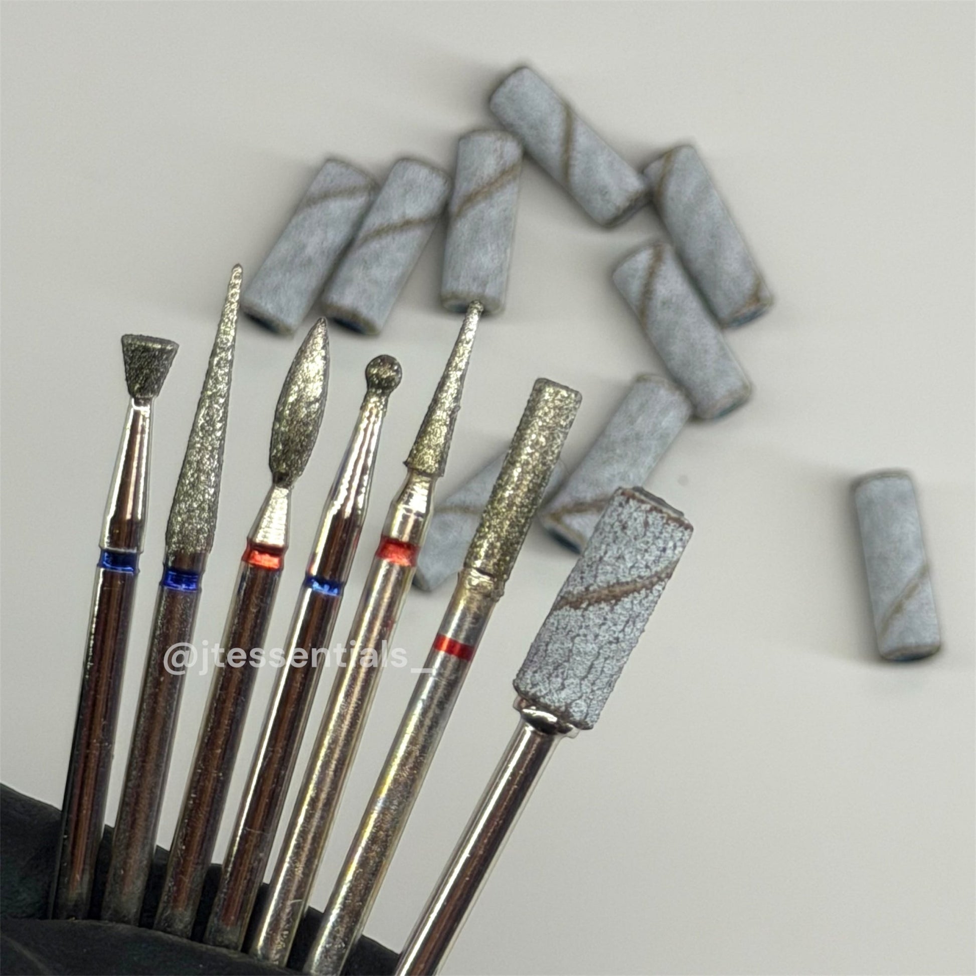 Professional Nail Drill Bit Kit + Sanding Bands – 02 - JTessentials