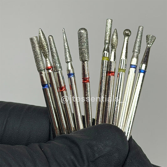 Professional Nail Drill Bit Set – 10pcs (Mixed Shapes) - 02 - JTessentials