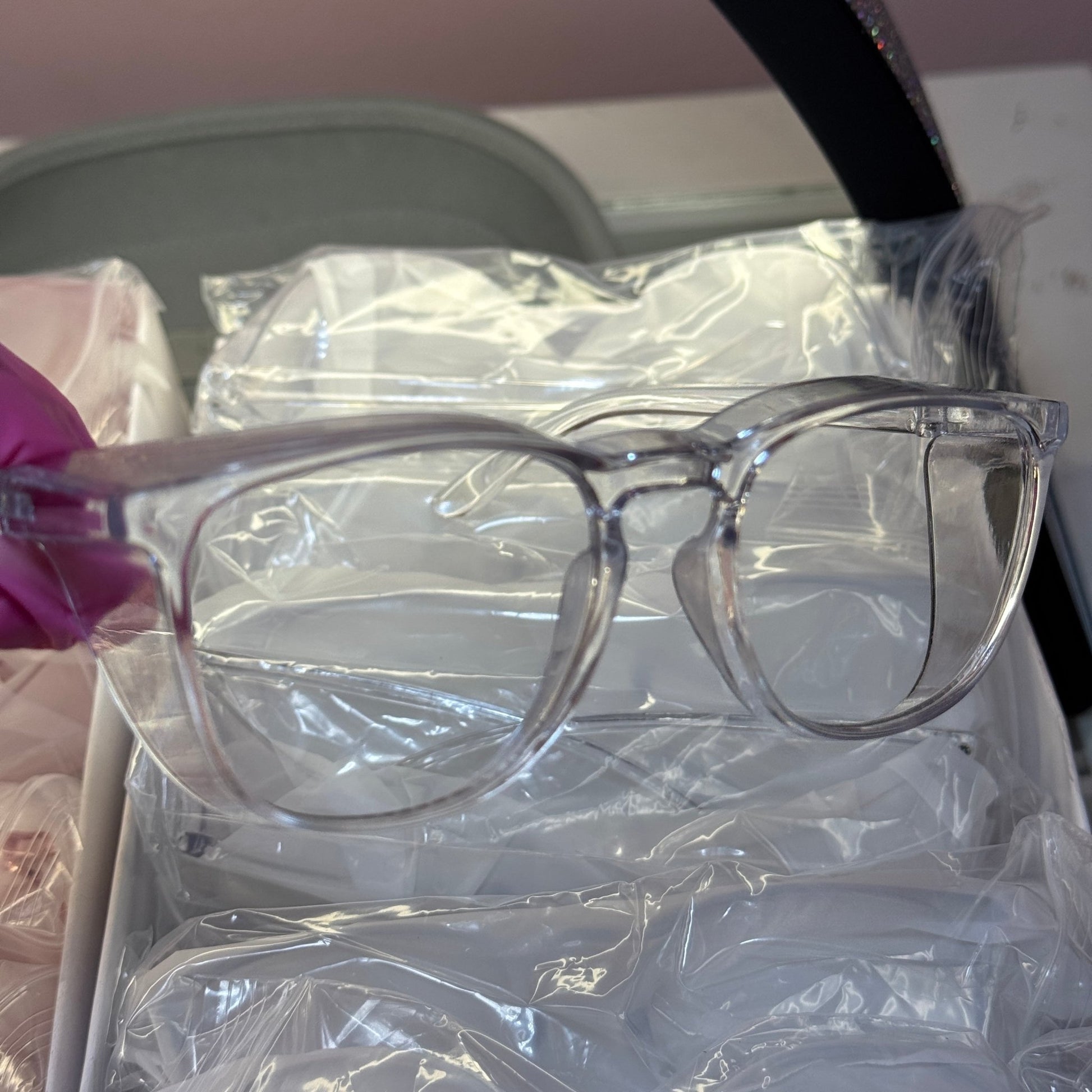 Protective Nail Tech Glasses – clear Safety Eyewear - JTessentials