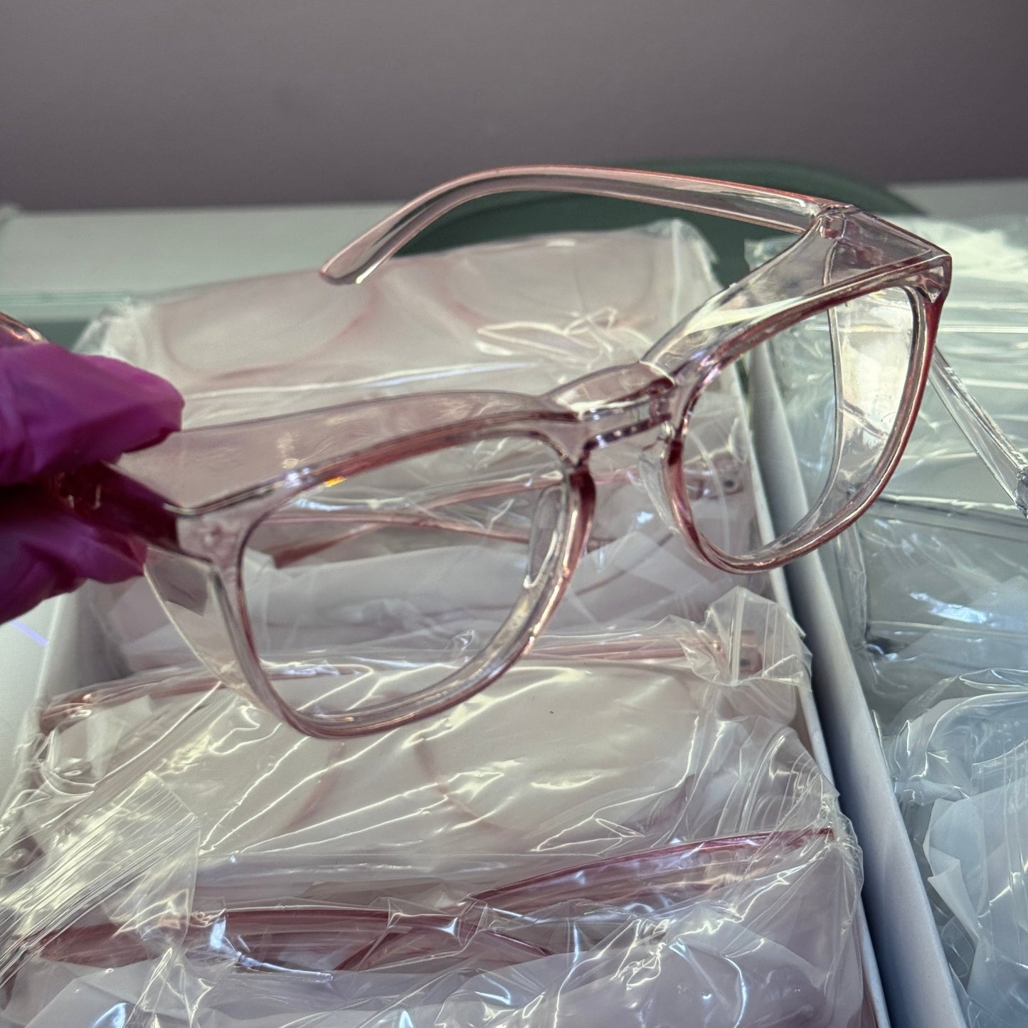 Protective Nail Tech Glasses – Pink Safety Eyewear - JTessentials