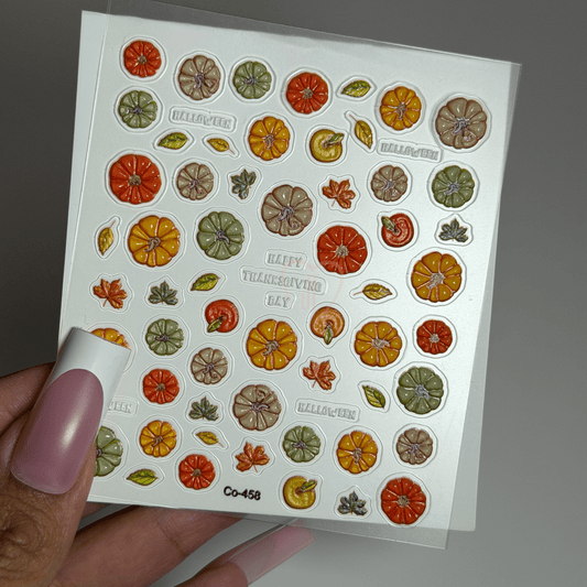 Pumpkin fall autumn Nail sticker-designs - JTessentials