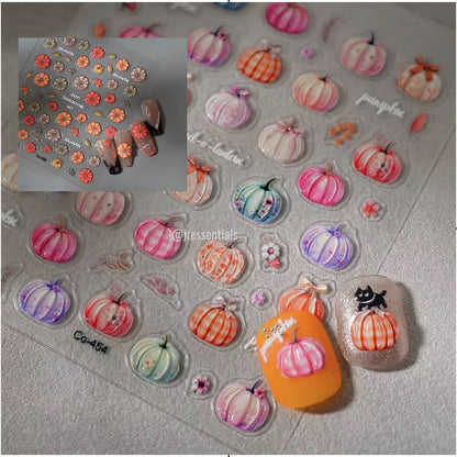 Pumpkin fall autumn Nail sticker-designs - JTessentials