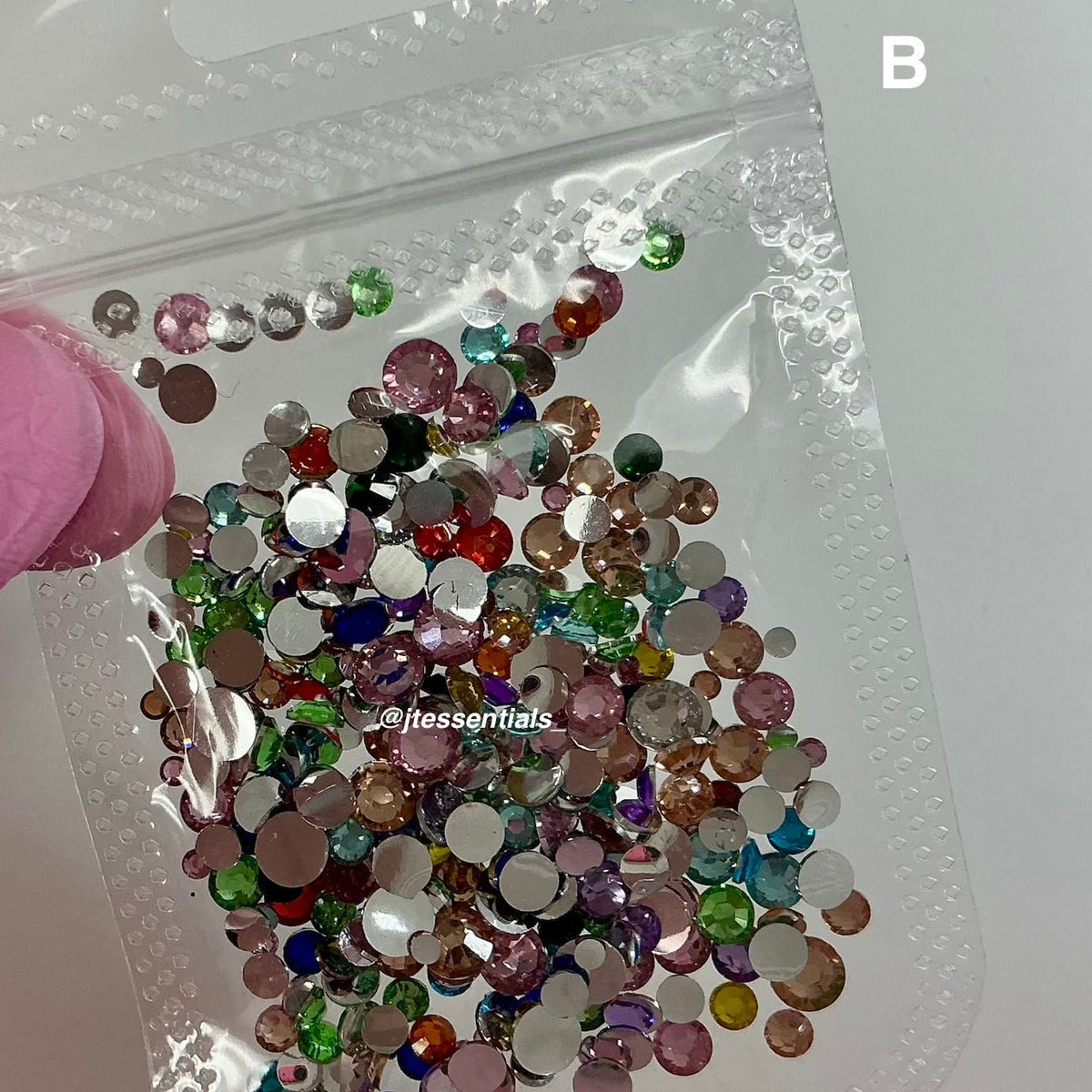 Rainbow color Mixed flat-back rhinestone/gems - JTessentials
