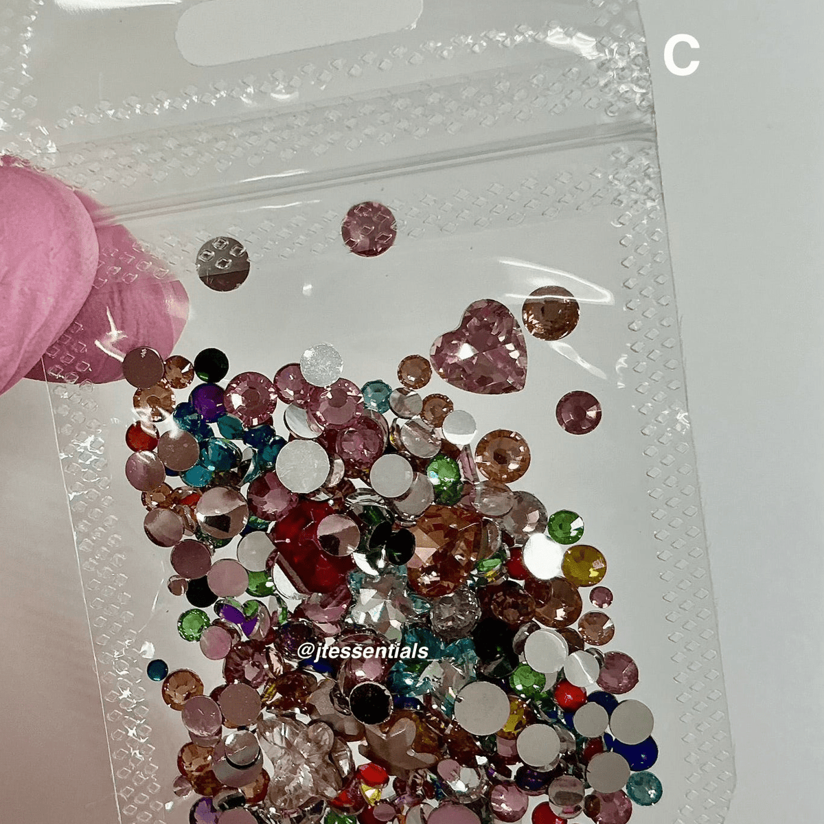 Rainbow color Mixed flat-back rhinestone/gems - JTessentials