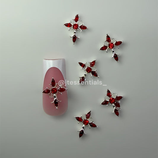 RED Cross Nail Charms - JTessentials