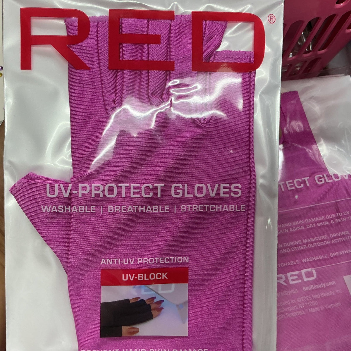 Red -Uv protection Gloves - JTessentials