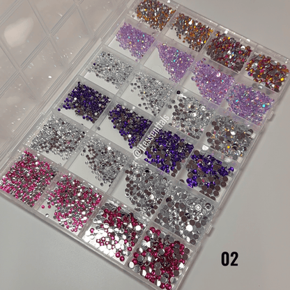 Rhinestone box mix •24 grid - JTessentials