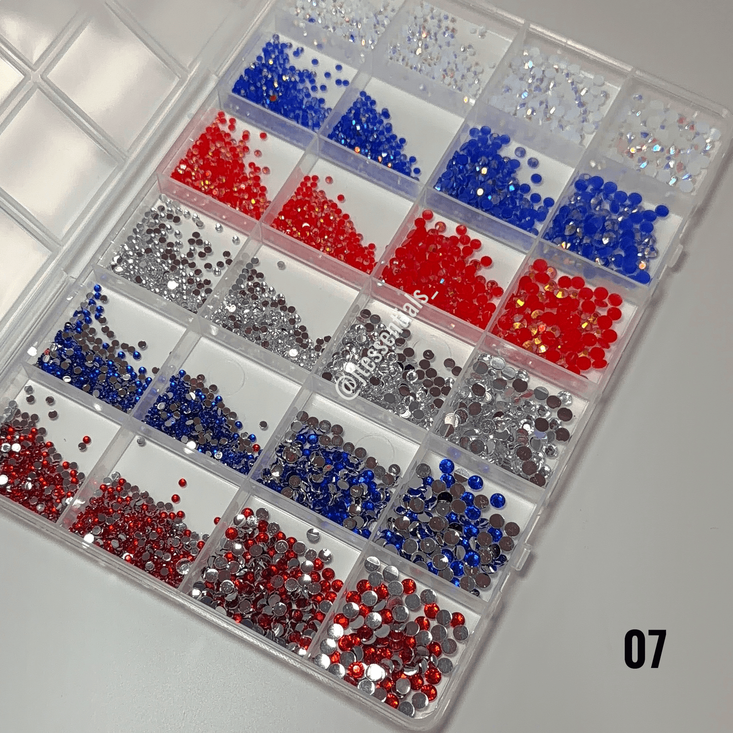 Rhinestone box mix •24 grid - JTessentials