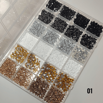 Rhinestone box mix •24 grid - JTessentials
