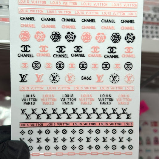 SA66 Luxury Nail Stickers – Designer Inspired Decals - JTessentials