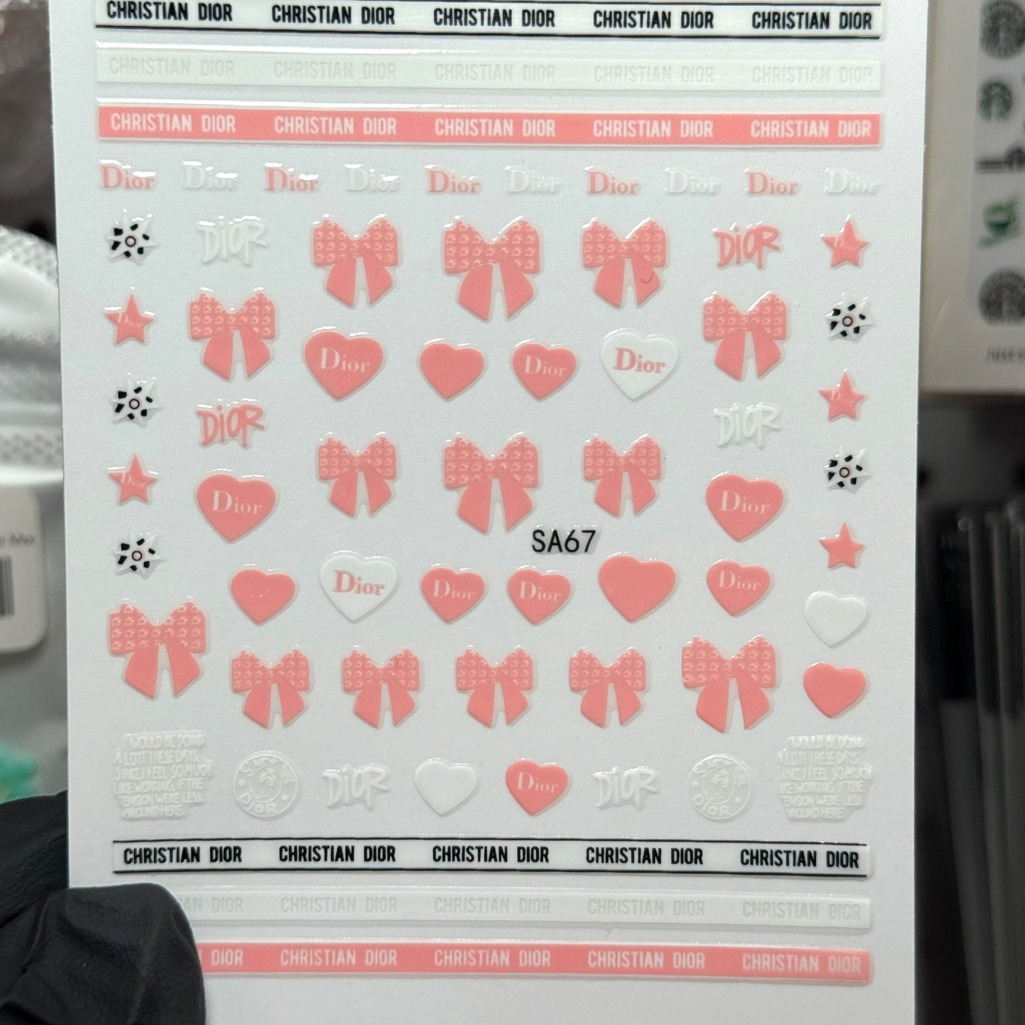 Essential Decals SA67 Luxury Nail Stickers – Designer Inspired Decals – JTessentials