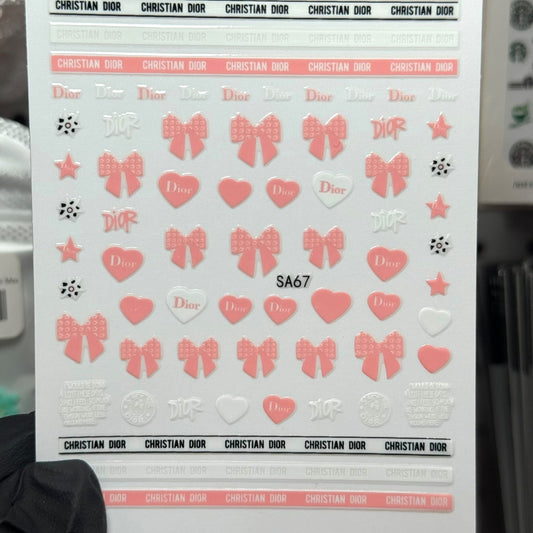 SA67 Luxury Nail Stickers – Designer Inspired Decals - JTessentials