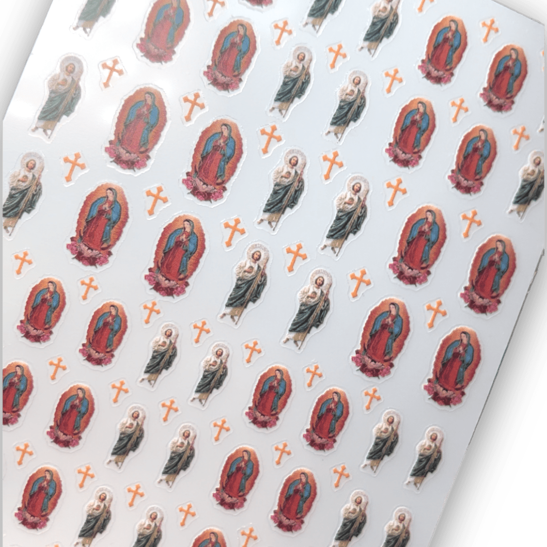 San Judas & Virgen Mary sticker - JTessentials
