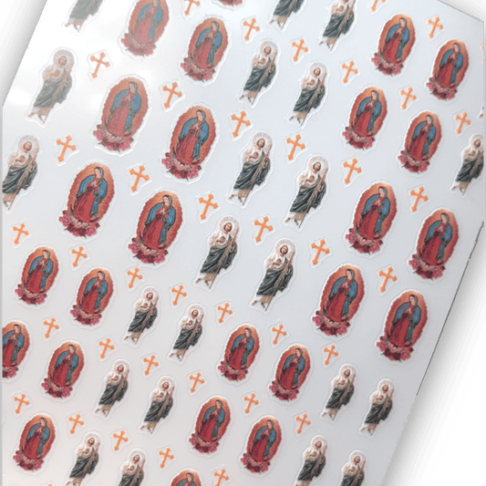 San Judas & Virgen Mary sticker - JTessentials
