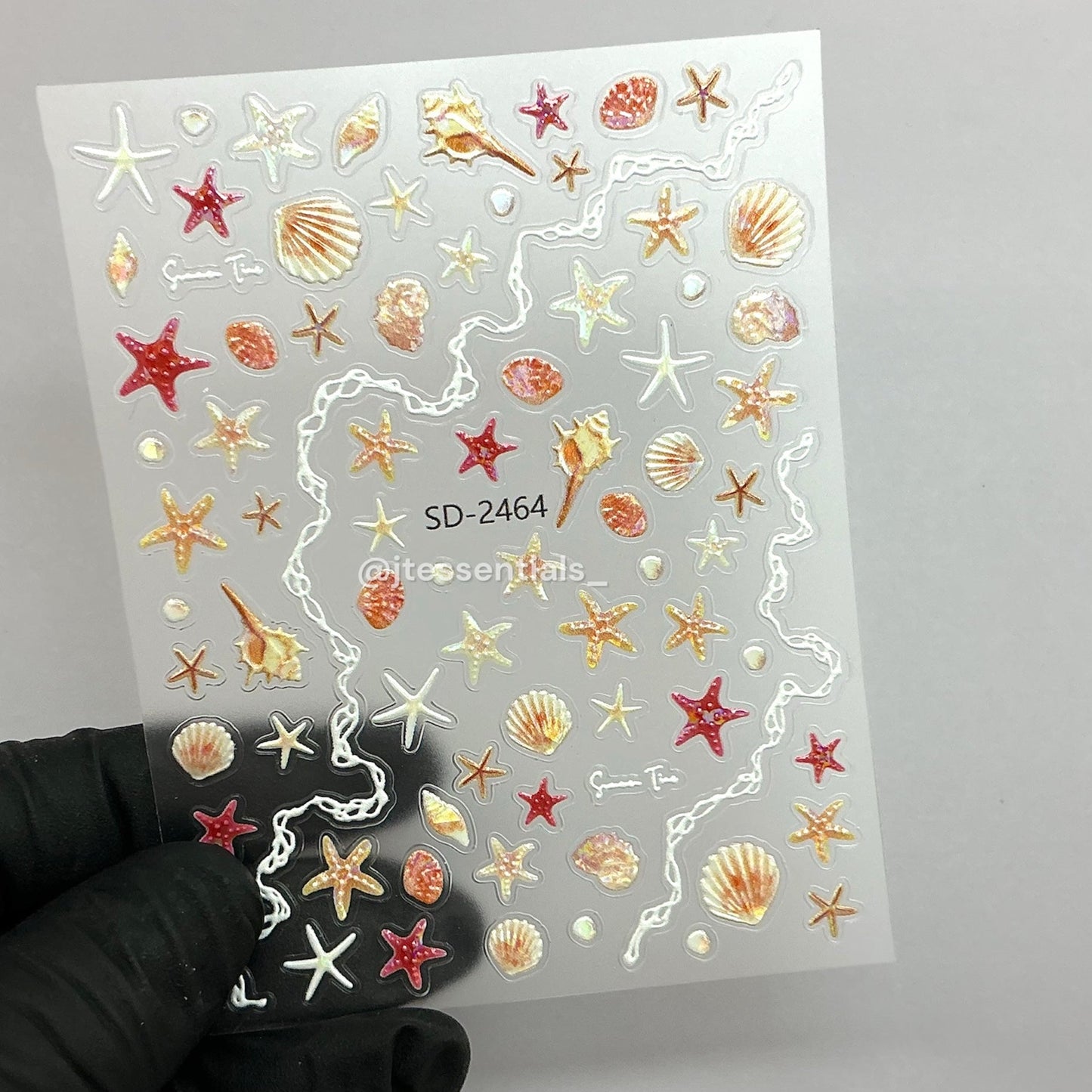 Sea Nail Sticker - Starfish & Shell Mix - JTessentials
