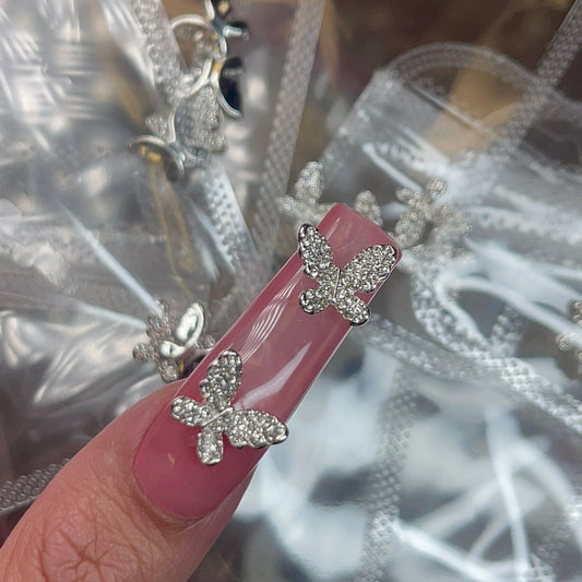 Silver Bling Butterfly Charm - JTessentials