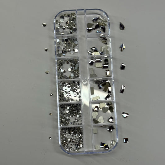 Silver Rhinestone Box - High Quality Rhinestone box - JTessentials