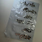 Silver Rhinestone Shape - 6 grit pack of crystals for nail decoration - JTessentials