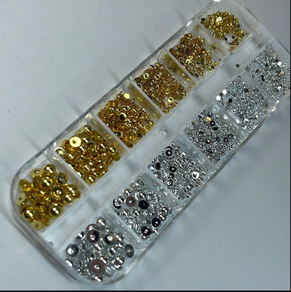 Silver/Gold Pearl Bead Box different size - JTessentials