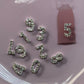 SMALL Numbers 0 - 9 Nail Charm Silver – Perfect for Customizable Nail Art! - JTessentials
