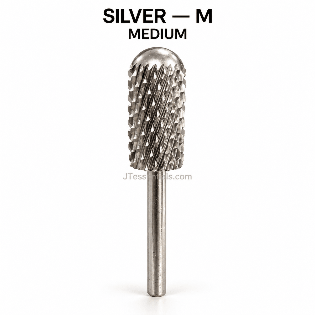 Smooth-Top Barrel Ball Carbide Nail Drill Bit – Gold & Silver - JTessentials
