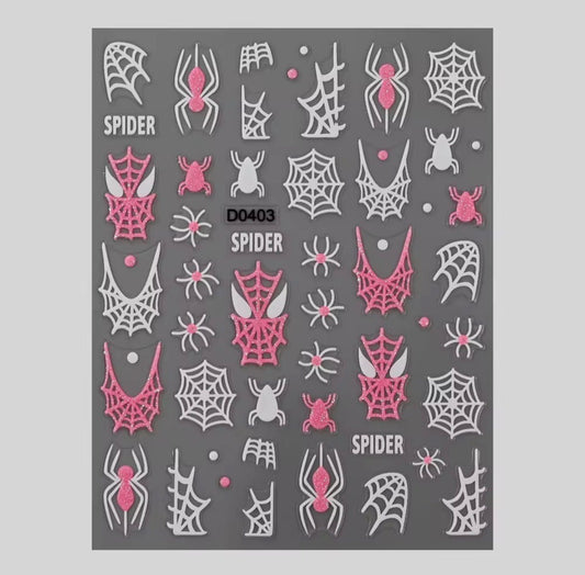 Spider pink sticker -D0403 - JTessentials