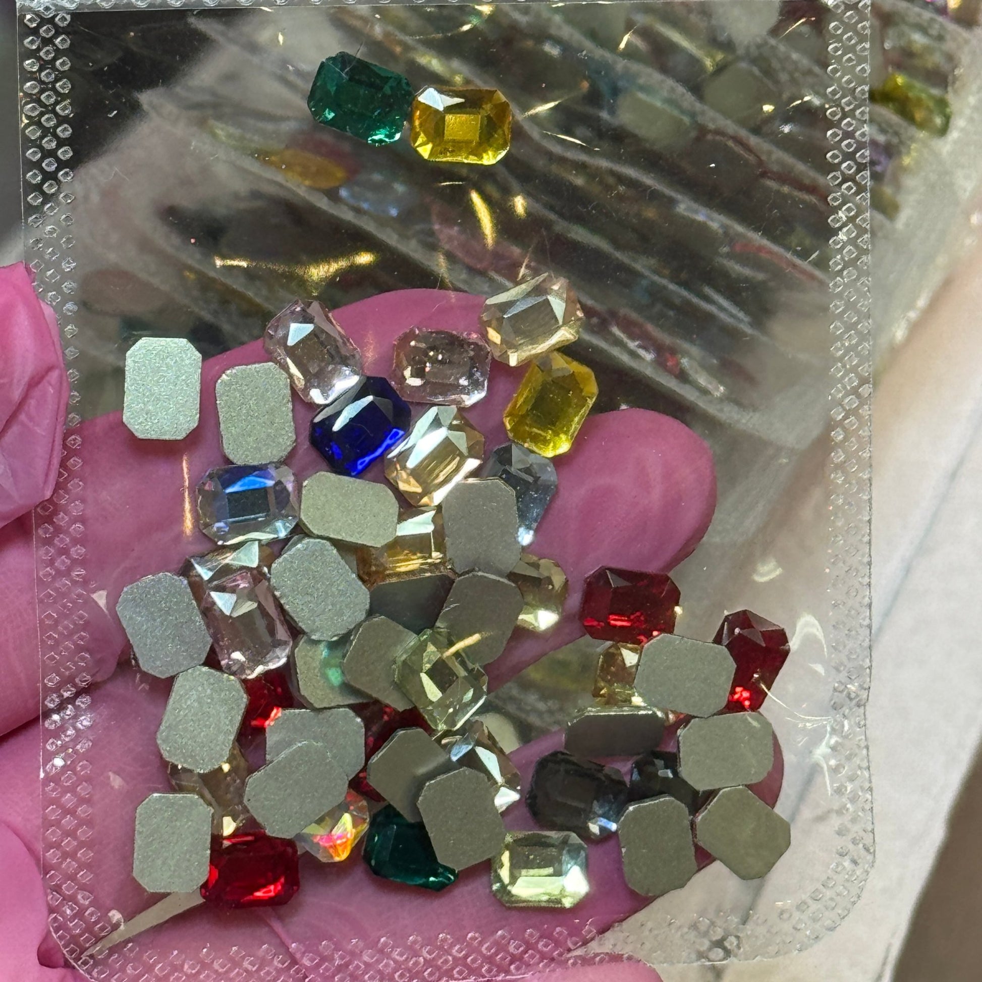 Square Rhinestones Mix – Medium Nail Art Gems Bag - JTessentials