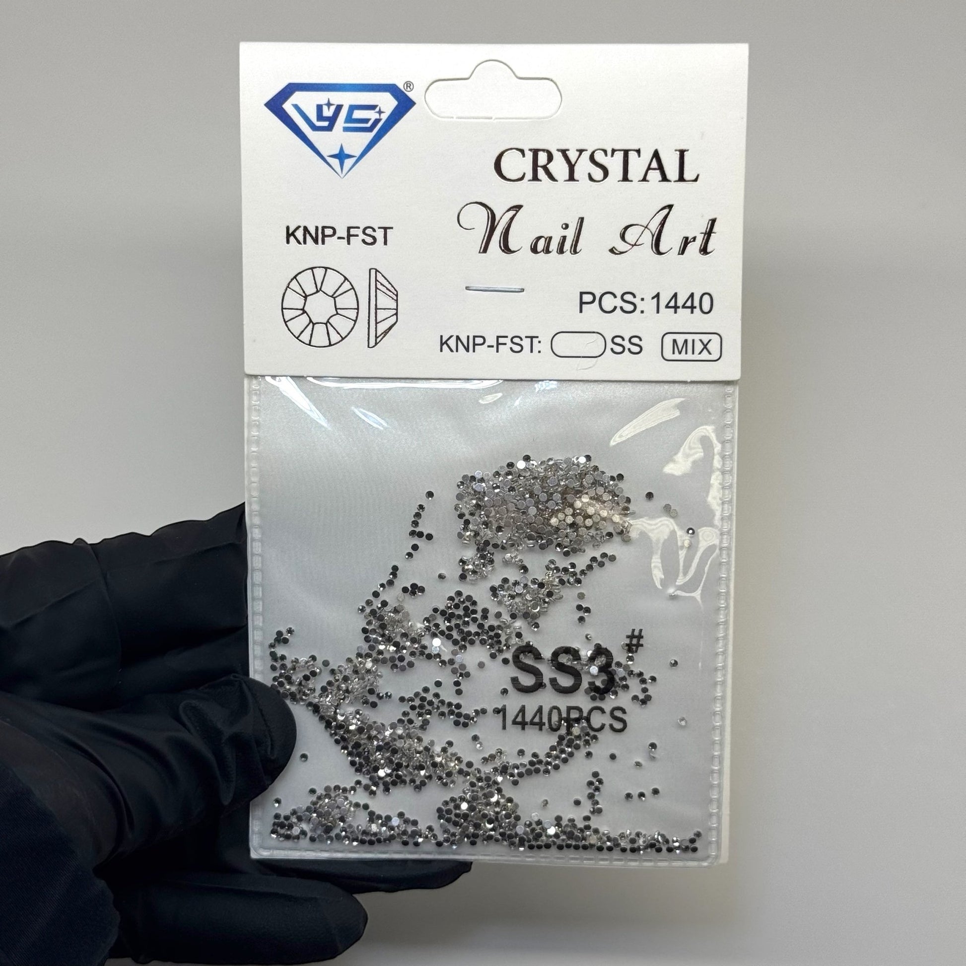 Ss3 - Silver rhinestone 1440 pcs - JTessentials