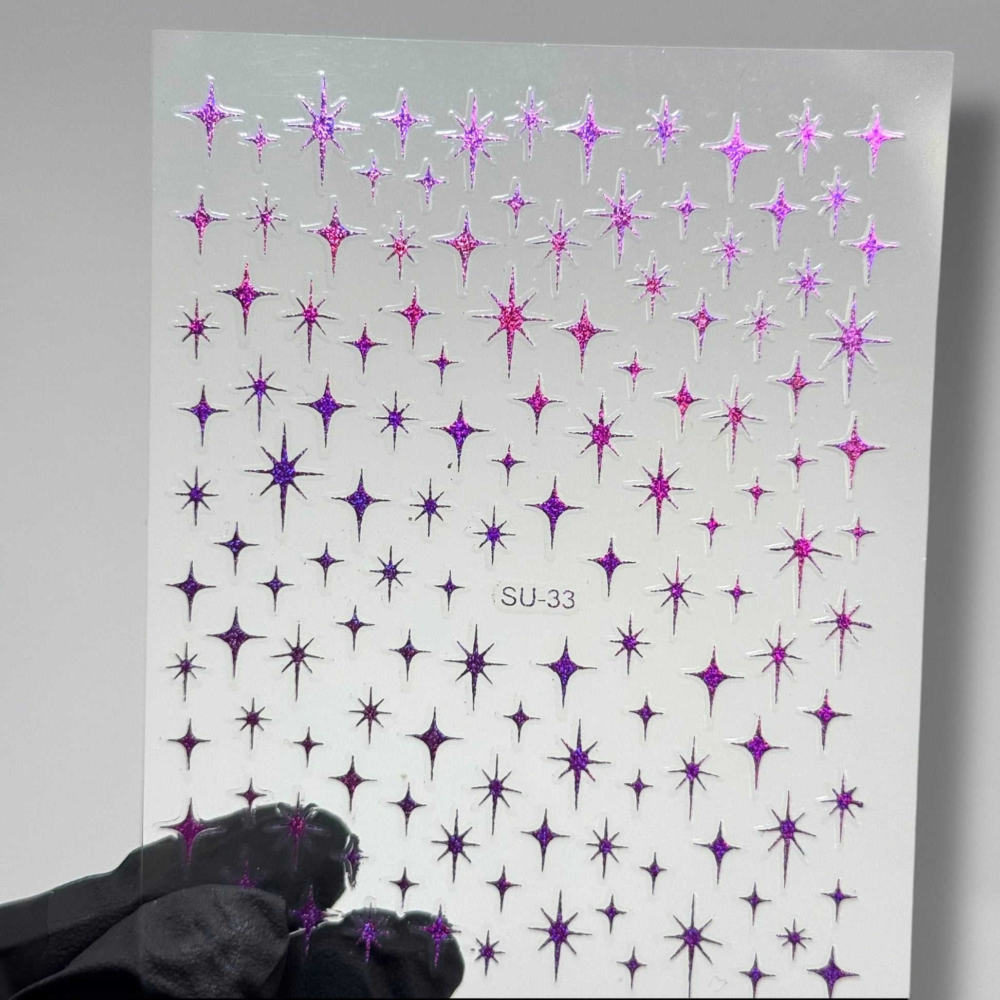 Star Nail Art Stickers – Celestial Design Sheet SU - 33 for Nail Decoration - JTessentials