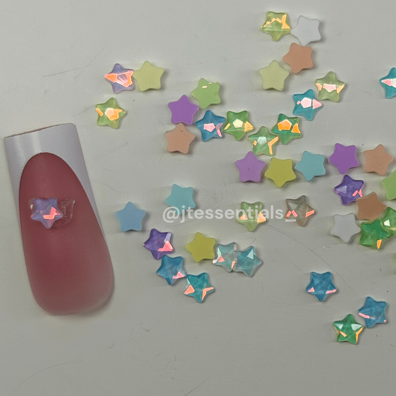 Star Rhinestone Nail Charms – iridescent Nail Gems - JTessentials