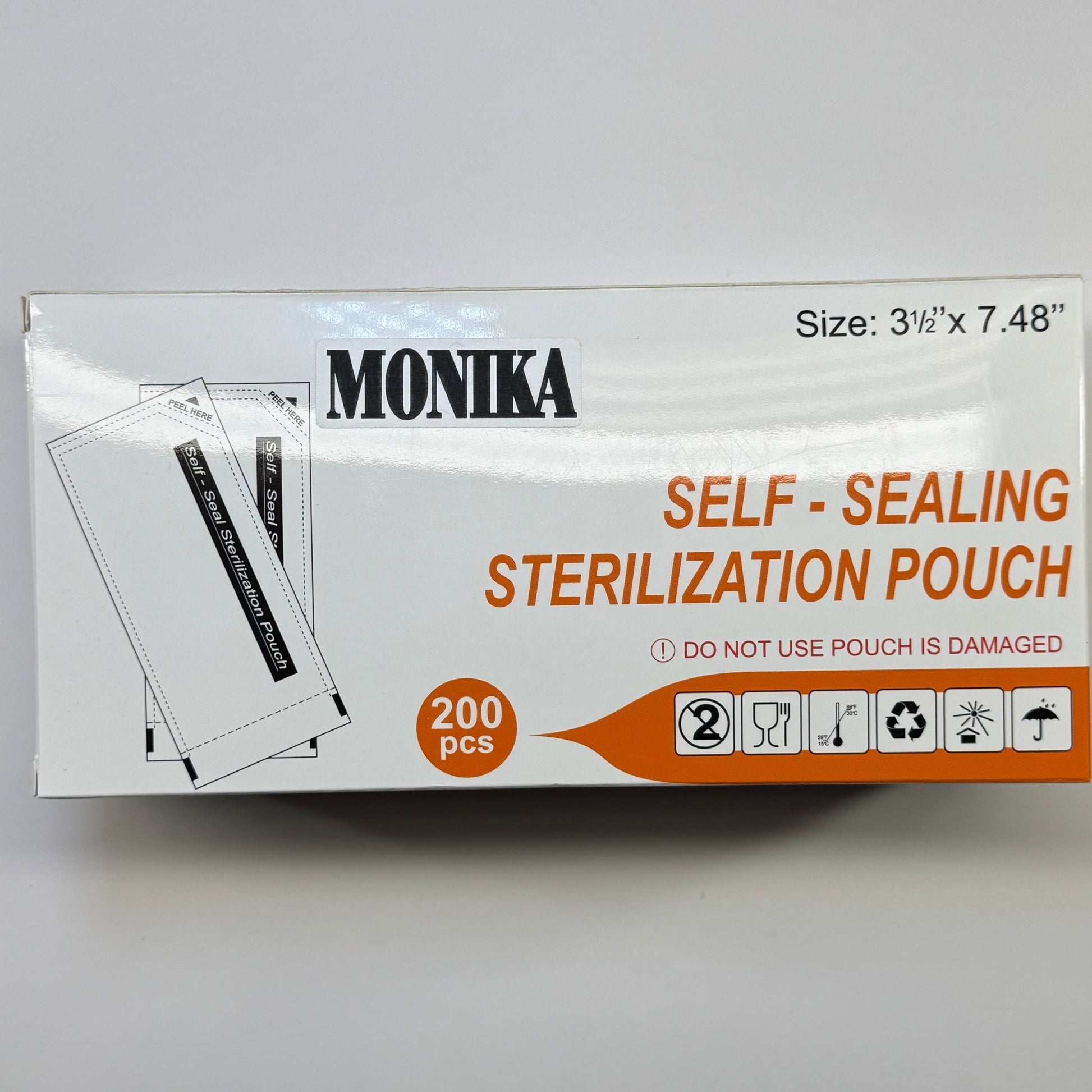 Sterilization Pouches - 200 Pcs Box, Self - Sealing for Hygienic Nail Tools - JTessentials
