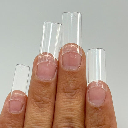 STRAIGHT MEDIUM NO C CURVE NAIL TIPS 500 pc BOX - JTessentials