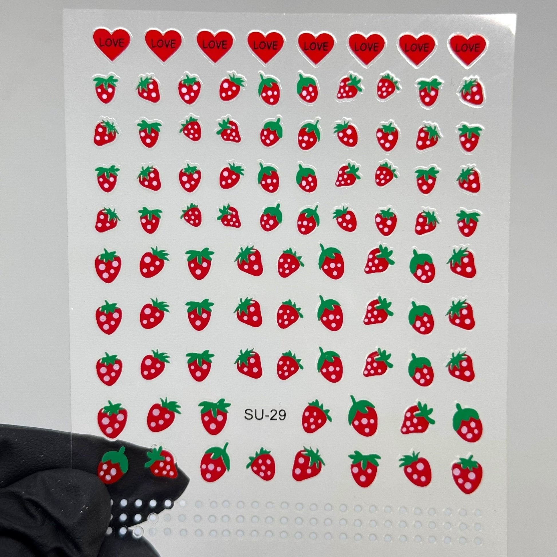 Strawberry Nail Stickers – Cute & Vibrant Fruit Nail Art Decals - JTessentials