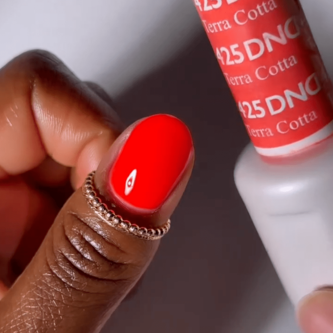 TERRA COTTA 425 – DND Gel Polish Duo | Warm Earthy Orange + Matching Lacquer - JTessentials