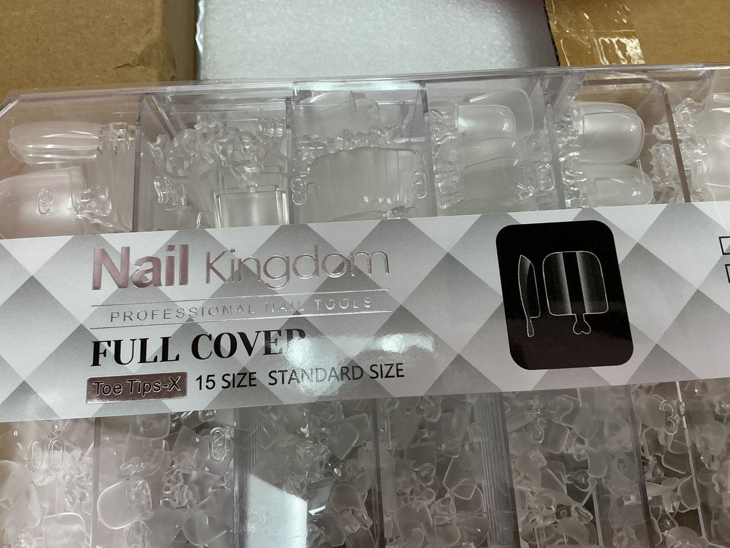 Toe Nail Tips Full Cover Clear – 600pcs Professional Pedicure Extension Tips - JTessentials