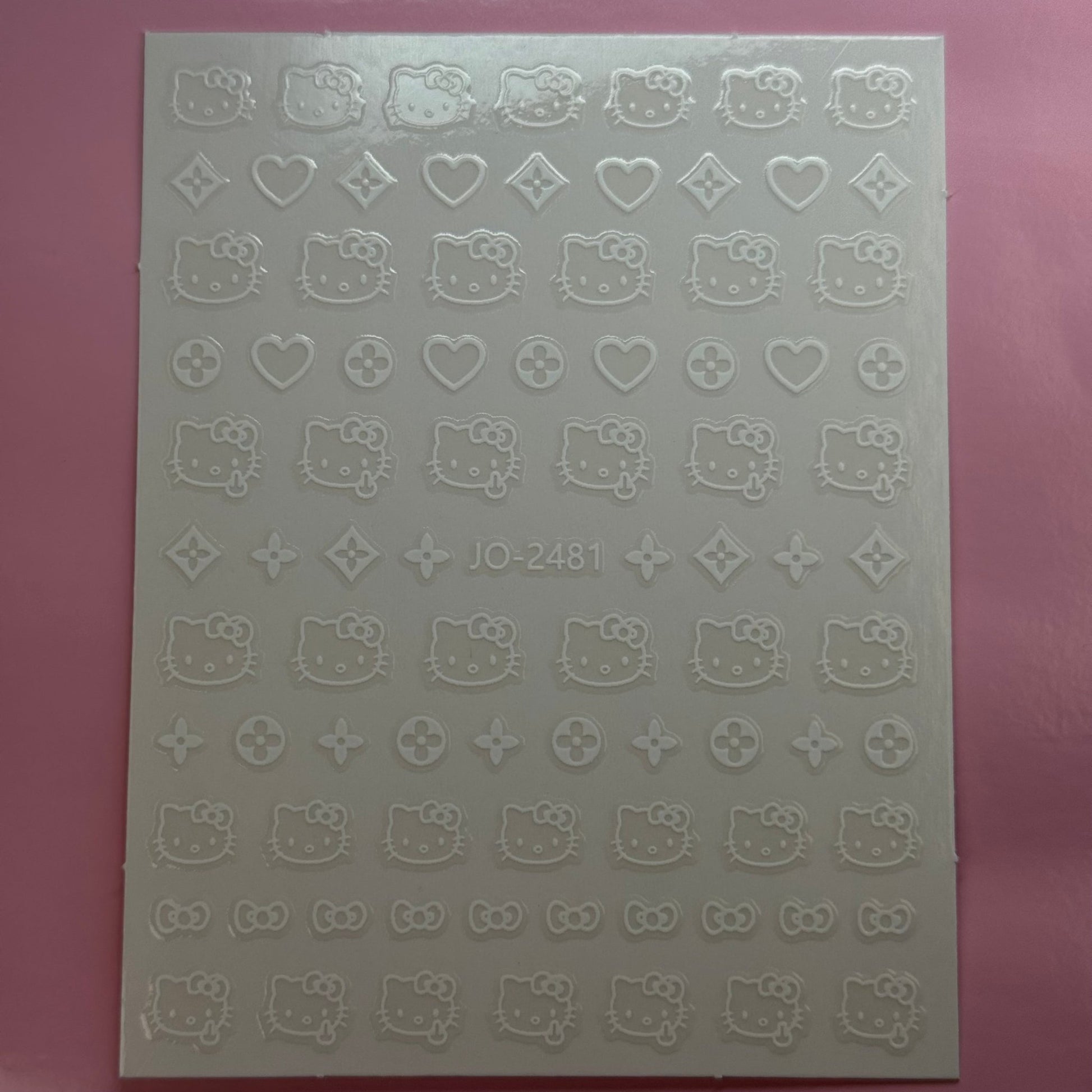 White HK - Nail sticker - JTessentials