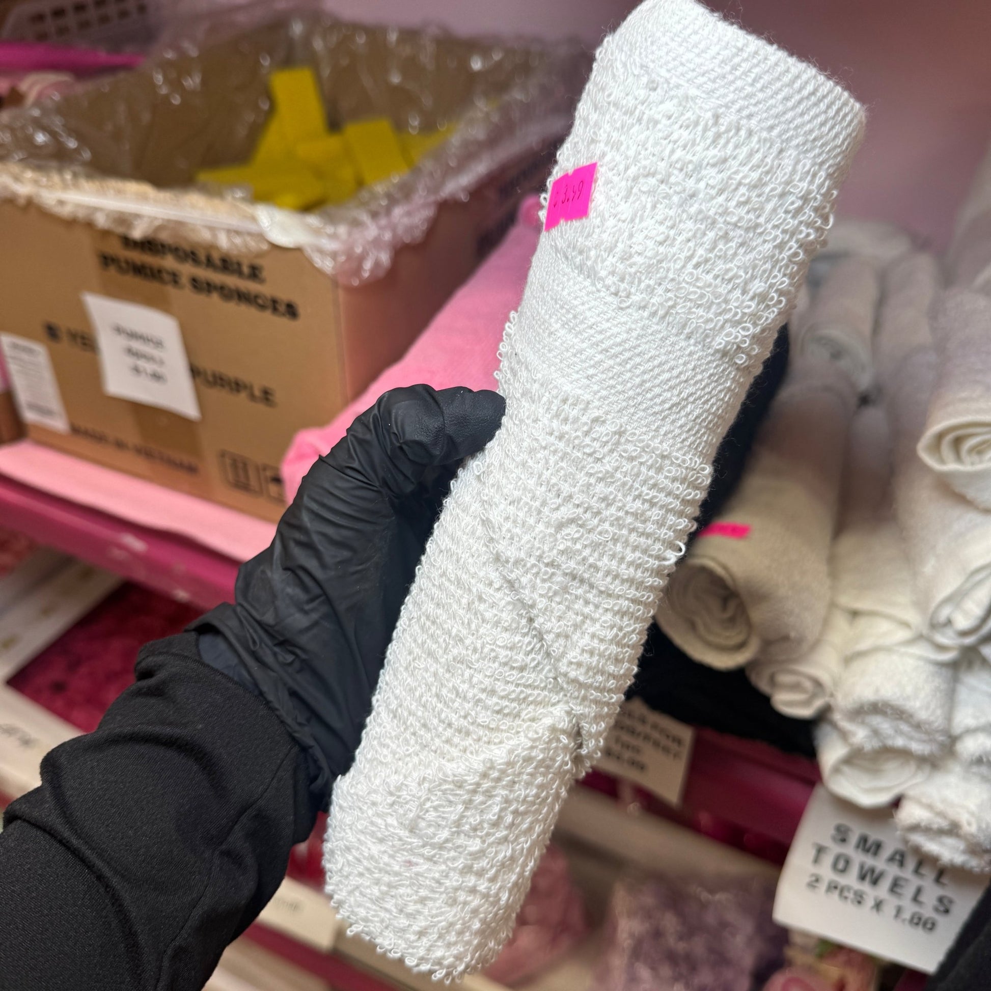 White Salon Hand Towel – Soft, Absorbent & Reusable for Nail Techs 1 PCs - JTessentials