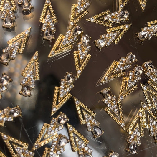 10 pcs - Gold Lux Nail Charm - JTessentials