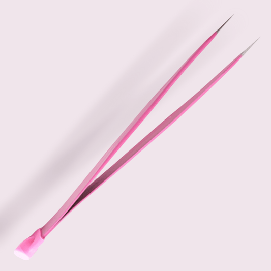 Pink Tweezers for Nail Decor - JTessentials