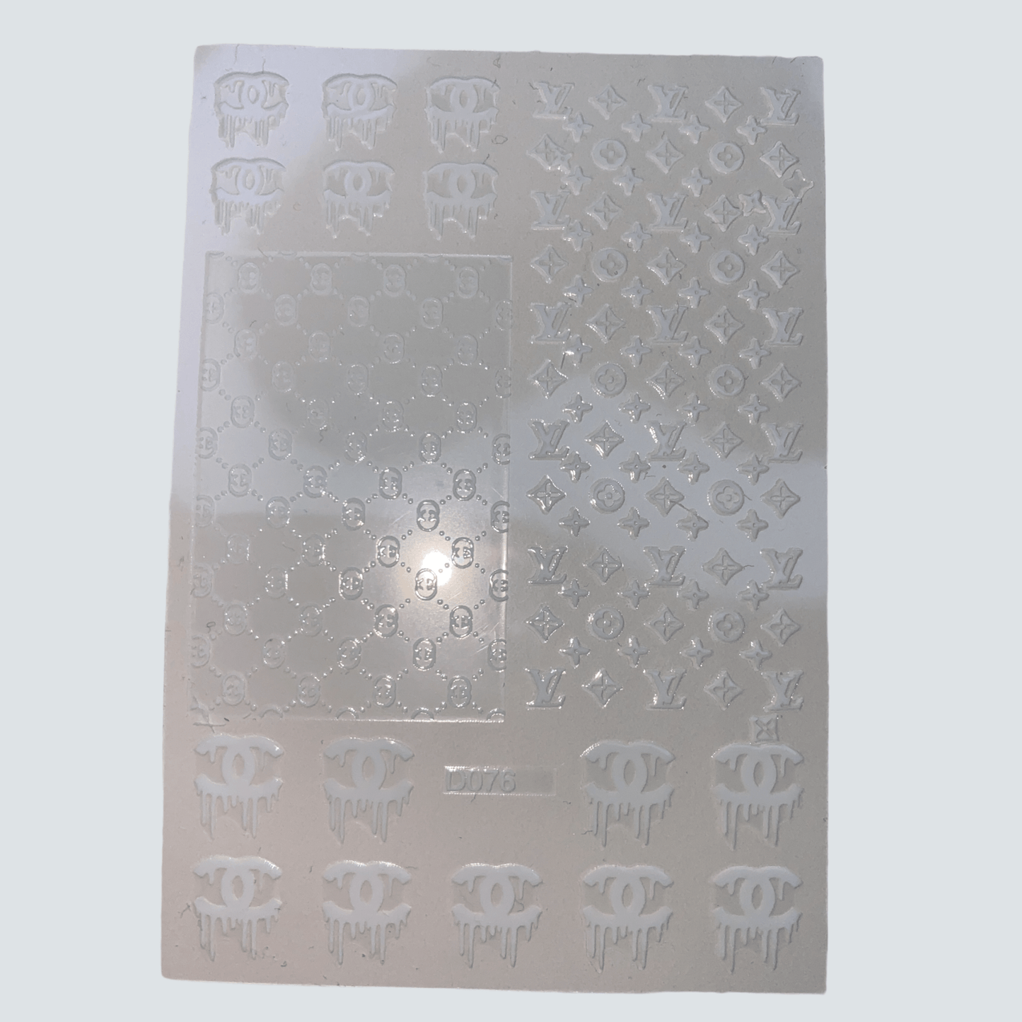 White Designer Drip Sticker D076 - 2 - JTessentials